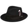 Darona Wool Fedora Hat by Stetson black
