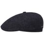 8 Panel Selton Wool Flat Cap by Stetson black-blue