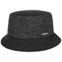 Boiled Wool Bucket Hat by Stetson anthracite
