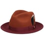 Vandero Twotone Fedora Wool Hat by Stetson orange-red