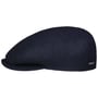 Kent Wool Cashmere Silk Flat Cap by Stetson black-blue