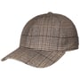 Pienza Check Wool Mix Cap by Borsalino beige-brown