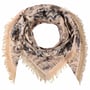 Miresta Flower Wool Scarf by Fraas beige-black