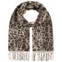 Soft Leo Fringed Scarf by Fraas beige-black