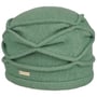Milled Wool Hat With Faltendetail by Seeberger green