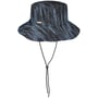 Bucket Hat with Chin Strap by Seeberger black-blue