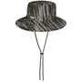 Bucket Hat with Chin Strap by Seeberger black-beige