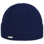 Merla Merino Beanie Hat with Cuff by Seeberger navy