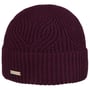 Merla Merino Beanie Hat with Cuff by Seeberger plum