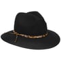 Manaleo Wool Felt Fedora Hat by Seeberger black