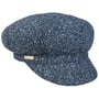 Tweedy Newsboy Cap by Seeberger blue-navy