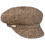Tweedy Newsboy Cap by Seeberger brown-beige