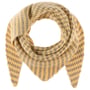 Twotone Knit Triangular Scarf by Seeberger pastel yellow