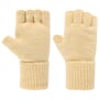 Alova Soft Fingerless Gloves by Seeberger pastel yellow
