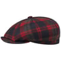 Kyoto Classic Check Flat Cap by Alfonso D’Este navy-red