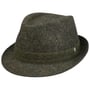 Tweed Trilby Wool Hat by Lierys olive-mottled