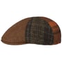 6 Panel Patchwork Flat Cap by Lipodo brown