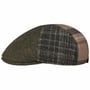 6 Panel Patchwork Flat Cap by Lipodo olive