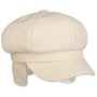 Soft Herringbone Newsboy Cap by Lipodo cream white