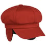 Soft Herringbone Newsboy Cap by Lipodo red