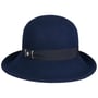 Round Crown Merino Wool Hat by Lierys navy