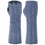 Savela Knit Wrist Warmers by Lierys blue