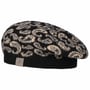Paisley Knit Beret by Lierys black