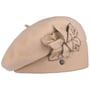 Milled Wool Beret With Flower by Lierys beige