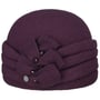 Katrina Milled Wool Hat by Lierys plum