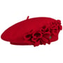 Leonia Milled Wool Beret by Lierys red