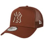 MLB Yankees Outline Trucker Cap by New Era brown