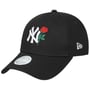 9Forty Rose Logo Yankees Cap by New Era black
