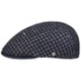 Houndstooth Milano Flat Cap by Lierys black-blue