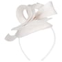Laura Sinamay Fascinator by McBURN white