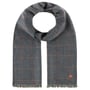 British Houndstooth Wool Scarf by Mayser blue