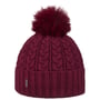 Cosy Cosy Pompom Hat by McBURN dark red