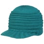 Narevya Knit Beanie Hat with Peak by McBURN petrol blue