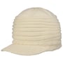 Narevya Knit Beanie Hat with Peak by McBURN white