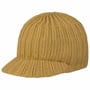 Uni Knit Beanie Hat with Peak by McBURN beige