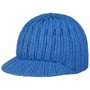 Uni Knit Beanie Hat with Peak by McBURN blue