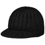 Uni Knit Beanie Hat with Peak by McBURN black