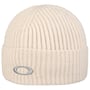 Ellipse Ribbed Beanie Hat by Oakley cream white