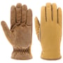 Uni Cord Leather Gloves by Barts mustard