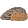 Monzonite Houndstooth Flat Cap by Barts brown
