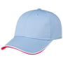 Zoom Piping Sandwich Cap light blue