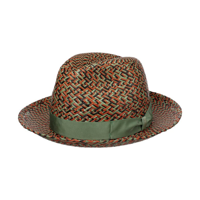 Federico Patterned Panama Hat by Borsalino