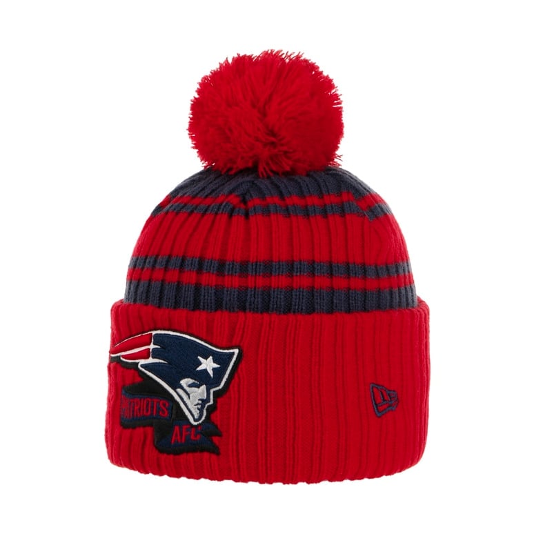 NFL 22 SPRTKNT Patriots Beanie Hat by New Era