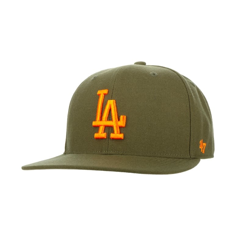 La dodgers snapback green brim best sale