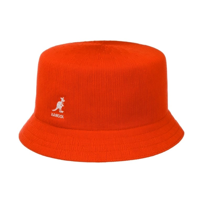 Orange kangol bucket hat on sale