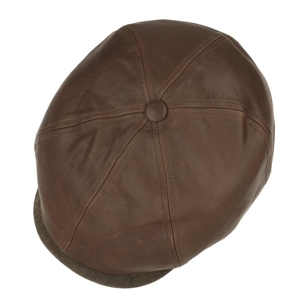 Brooklin Leather Flat Cap by Stetson - £149.00